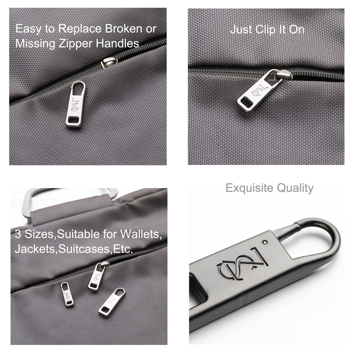 3 Size Zipper Tab Replacement Easy to Replace Broken or Missing Zipper –  zpsolution