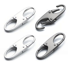 Zipper Clip Theft Deterrent - Backpack Zipper Lock Keep The Zipper Closed, Quick Disconnect Clip 2 Silver 2 Black