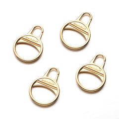 Gold Zipper Tab Replacement Ring for Jacket Backpacks Coats Boots