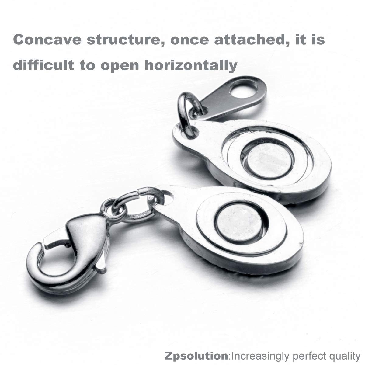 Built-in Safety Locking Magnetic Jewelry Clasp for Necklace and Bracelet