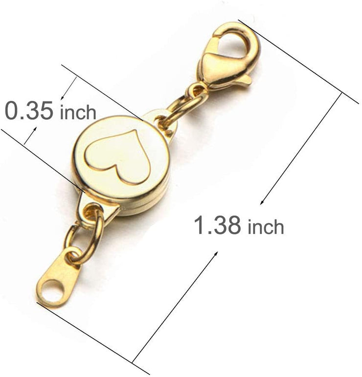 Zpsolution Locking Magnetic Clasps for Necklaces and Bracelets Jewelry Making Clasp Converter, Adult Unisex, Size: One size, Gold