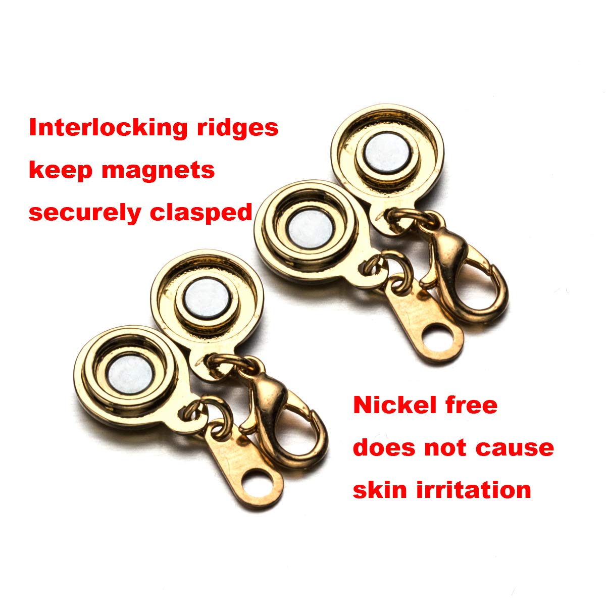 Locking Magnetic Clasps for Jewelry Necklaces Bracelets