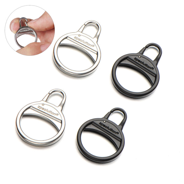 8Pcs Zipper Locks for Backpacks, Double Small Zipper Clip Theft Deterrent,  Double Side Small Zipper Clips, Keychain Key Holder, Metal Zipper for