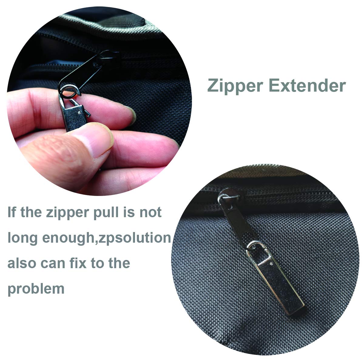 Zipper Pull Replacement Zipper Tab Mend Fixer for Luggage Suitcases