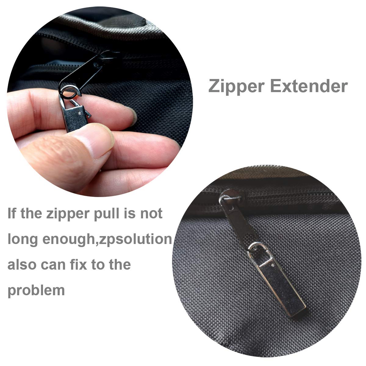 Zipper Pull Replacement Metal Zipper Handle for Luggage Suitcases